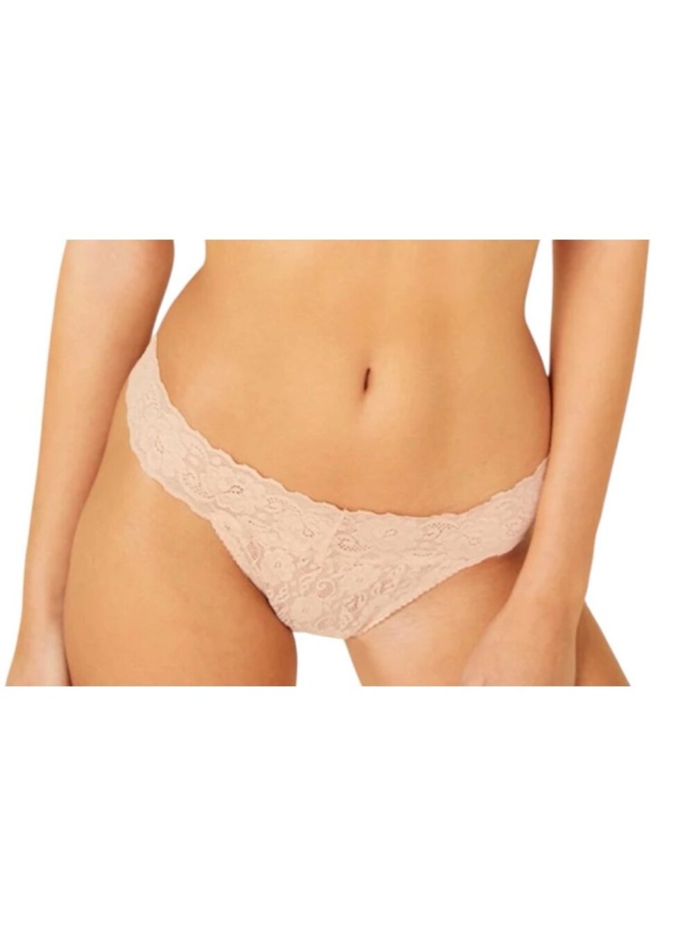 New Cosabella Adore Nude/Beige Lacy Thong Plus Underwear Size 2X Italy